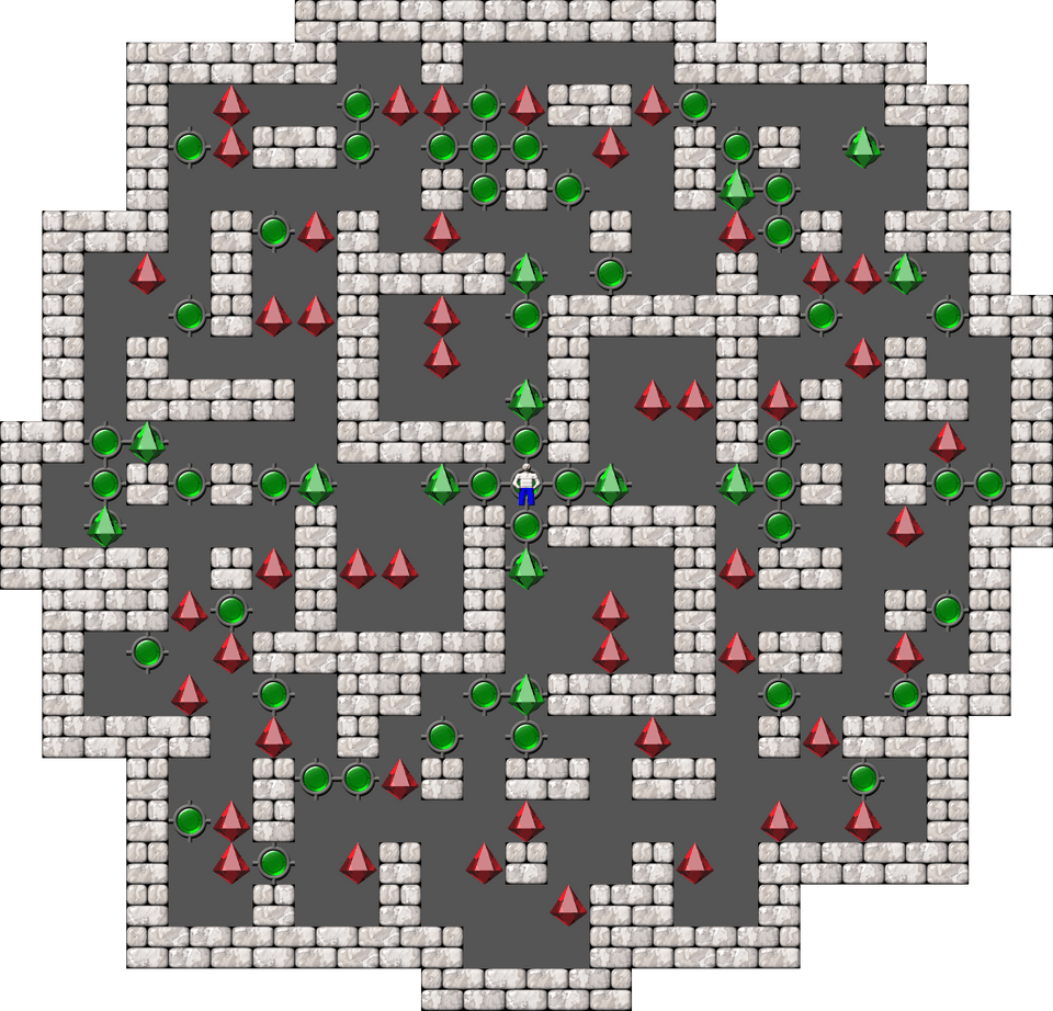 Sokoban Mass Remodel level 1657